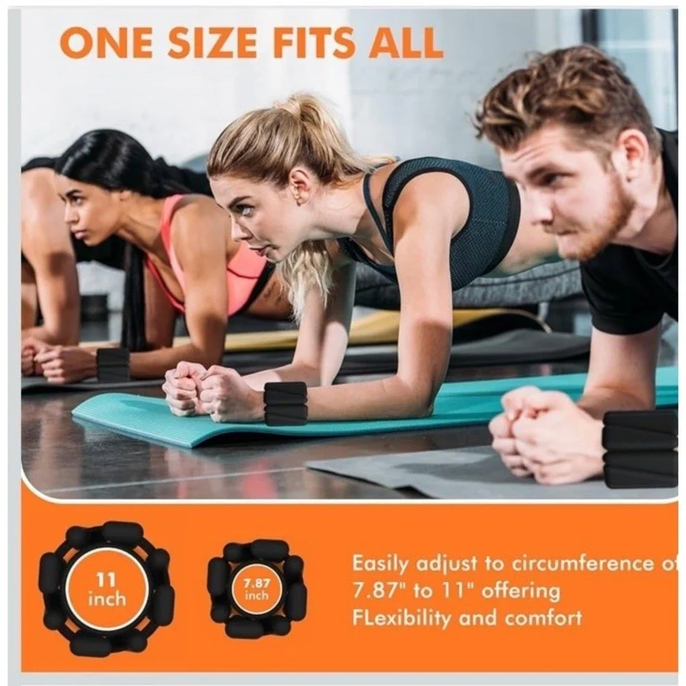 (QTY 2) Wrist & Ankle Weights,‎ 1 lb. For Gym Workout - Black